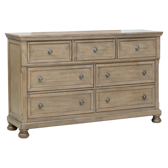 Bethel Wire Brushed Gray Dresser