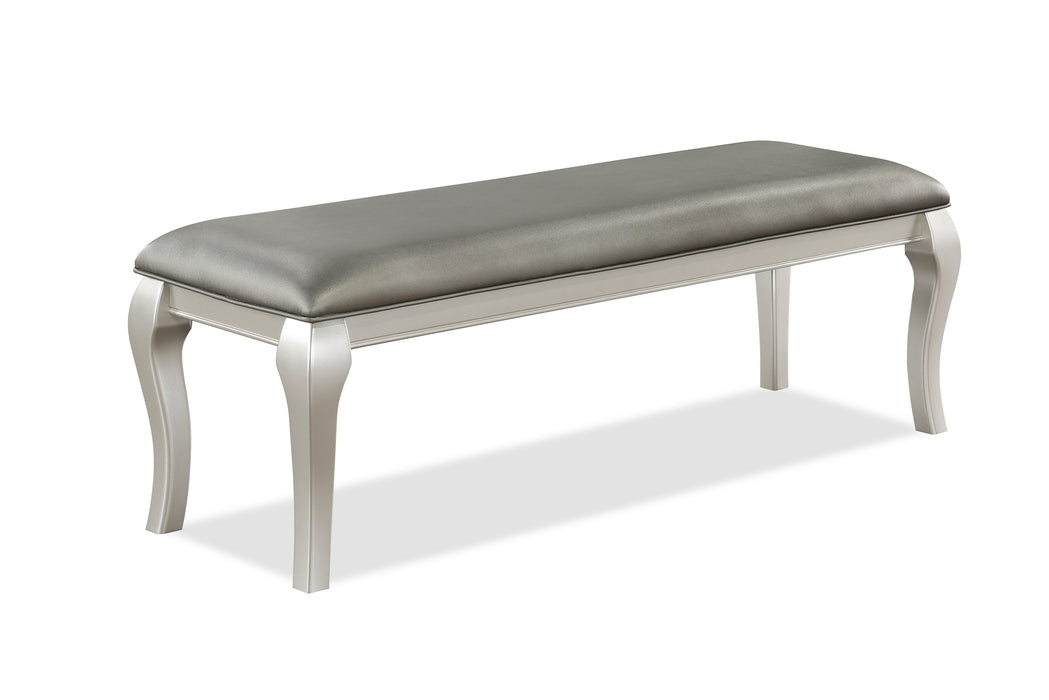 Caldwell Silver Champagne Bench