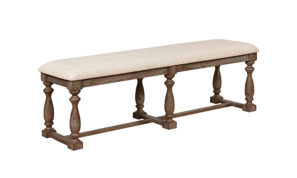 Regent Grayish Brown Bench