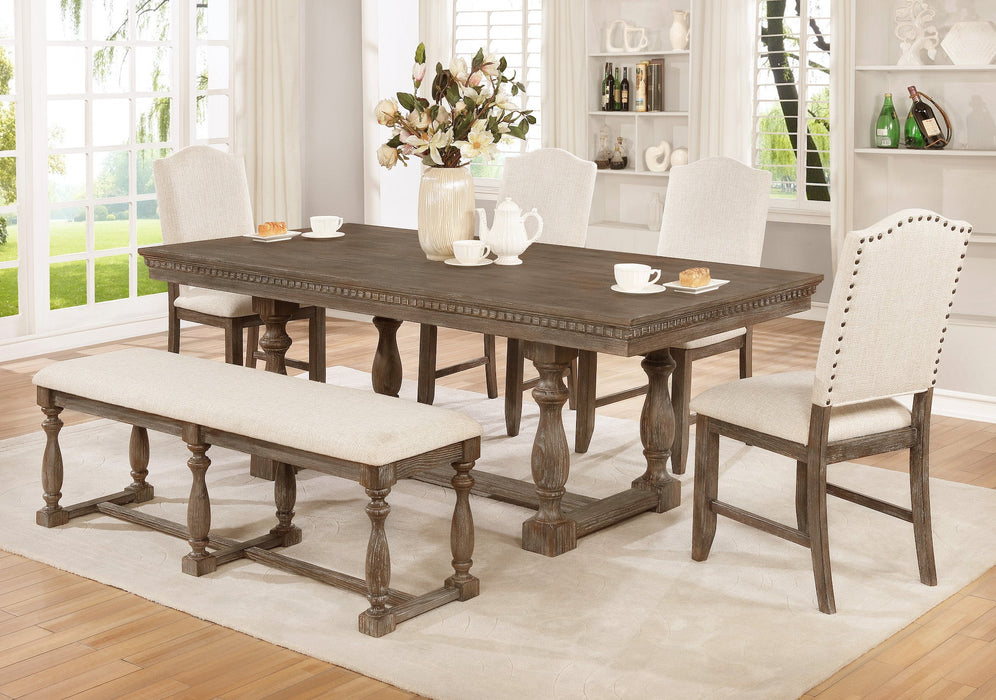 Regent Grayish Brown Dining Set