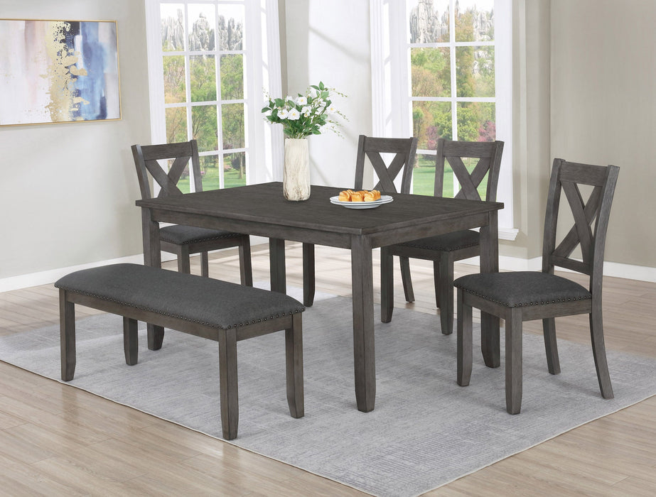 Favella Dark Gray Dining Set