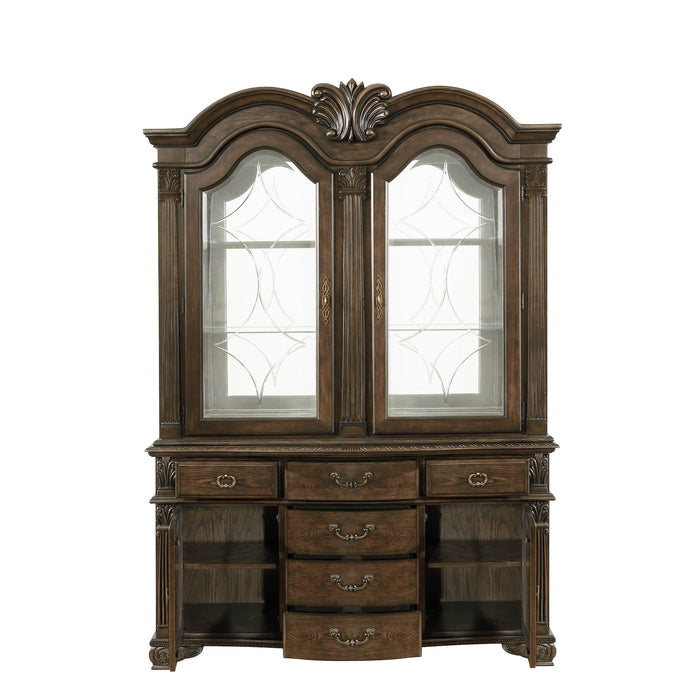 Neo Renaissance Dark Oak China Cabinet