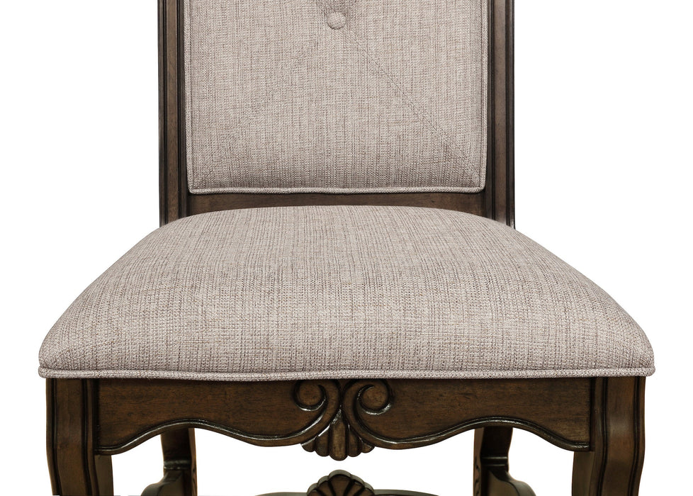 Neo Renaissance Dark Oak Side Chair, Set of 2