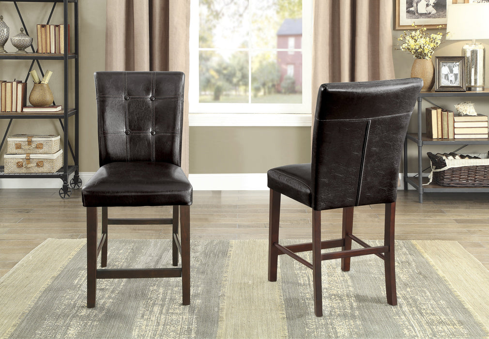 Decatur Dark Cherry Counter Chair, Set of 2