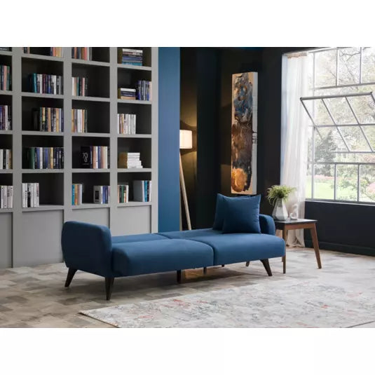 Zigana Indigo Blue Sofa In A Box-Flexy