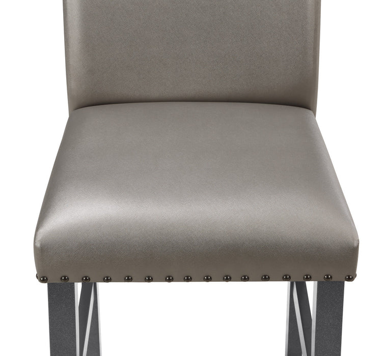 Bankston Gray Counter Height Chair, Set of 2