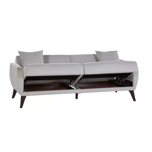 Zigana Light Gray Sofa In A Box-Flexy
