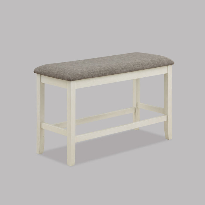 Dakota Chalk/Gray Counter Height Bench