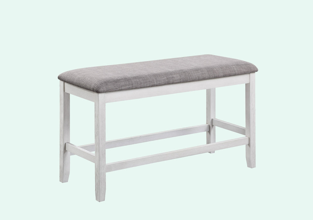 Nina Chalk/Gray Counter Height Bench