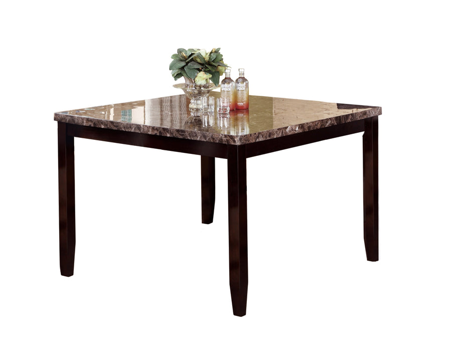 Ferrara Brown Faux Marble Counter Height Table