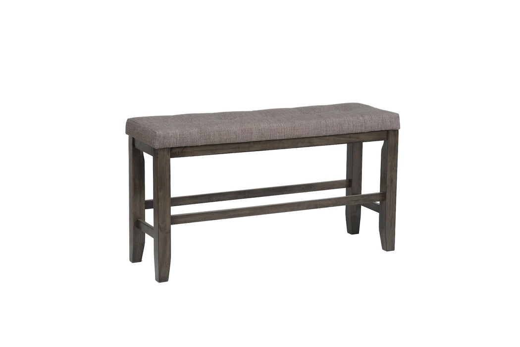 Bardstown Gray Counter Height Bench