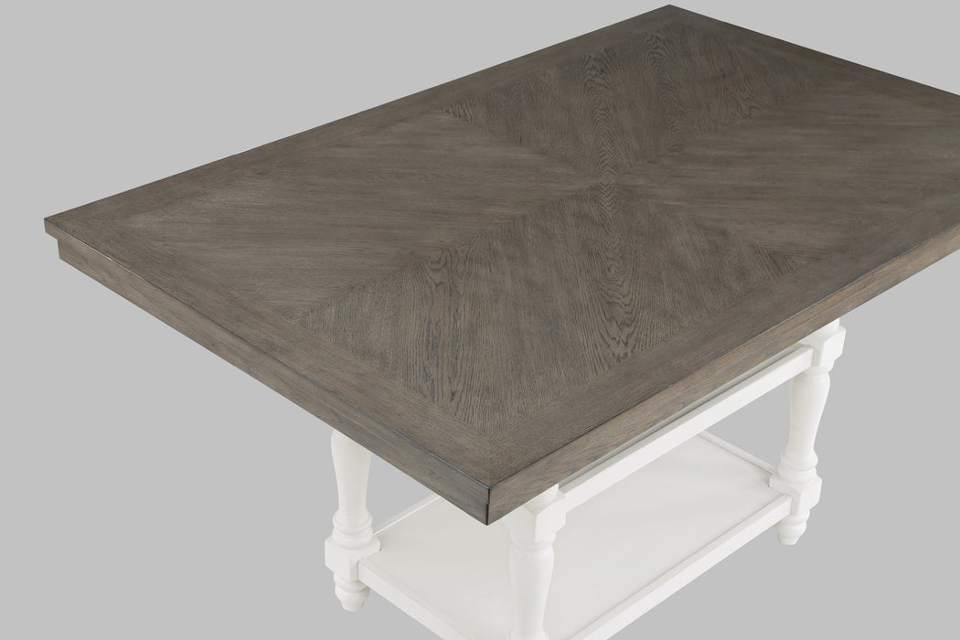 Langley Chalk/Gray Counter Height Set