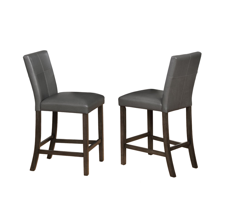 Pompei Grey Counter Height Chair, Set of 2