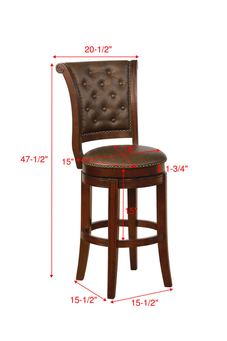 Granville Espresso 29" Swivel Barstool, Set of 2