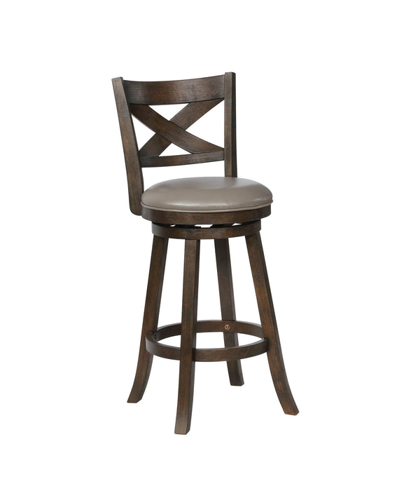 Kipper 29" Gray Swivel Barstool, Set of 2