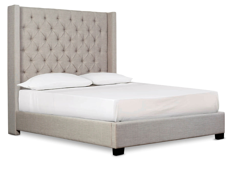 Melody Gray King Upholstered Bed