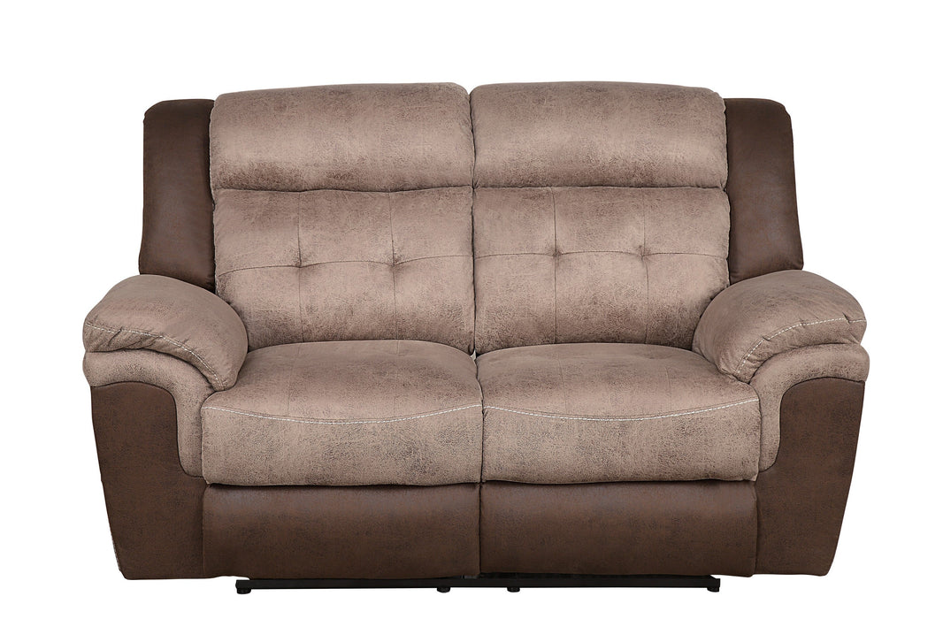 Chai Brown Microfiber Reclining Living Room Set