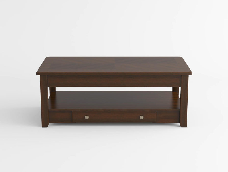 Ballwin Dark Cherry Lift Top Cocktail Table