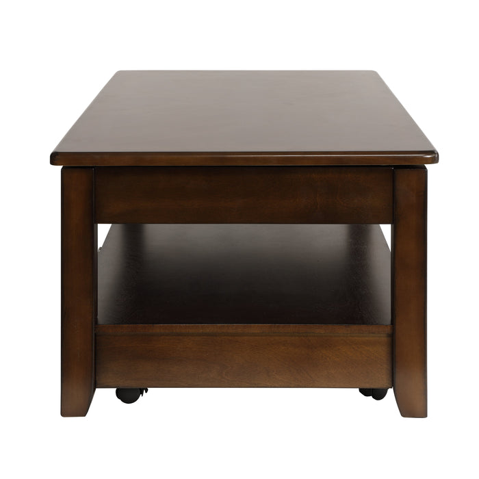 Ballwin Dark Cherry Lift Top Cocktail Table