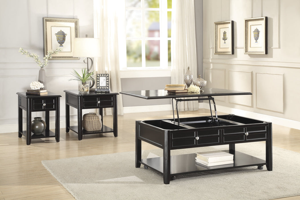 Carrier Espresso Lift Top Cocktail Table