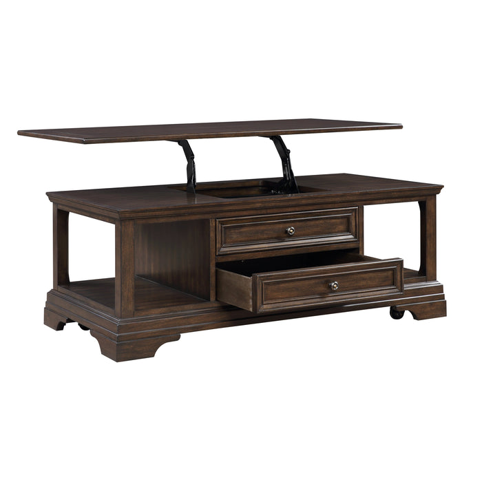 Tobias Espresso Lift Top Cocktail Table