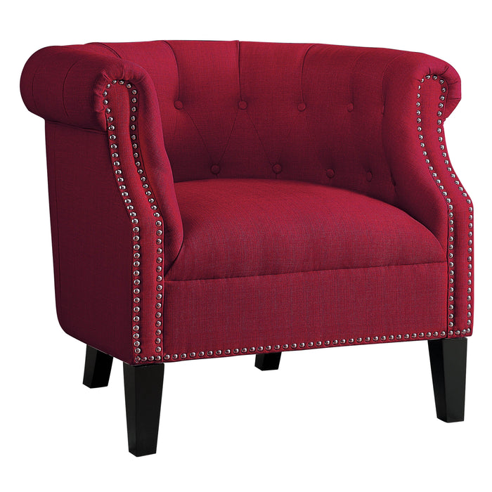 Karlock Red Accent Chair