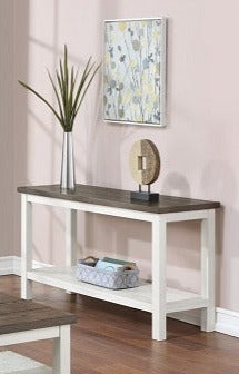 Dakota Chalk White Sofa Table