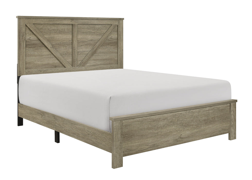 Avenue Rustic King Panel Bed