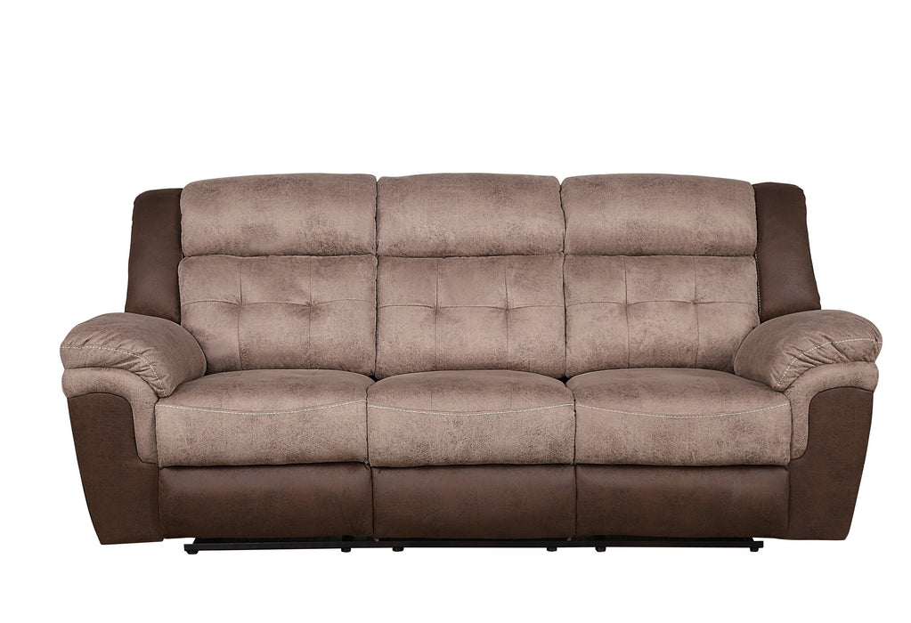 Chai Brown Microfiber Reclining Living Room Set