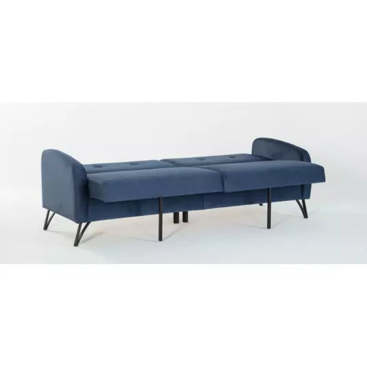 Vika Navy Blue Juniper Left Sofa