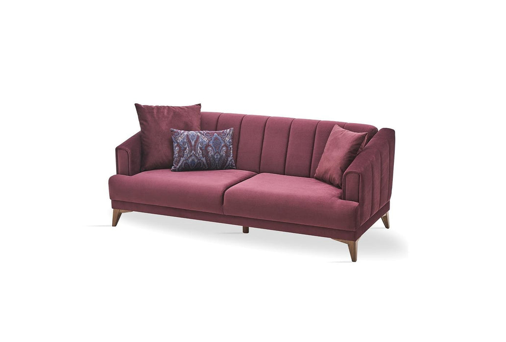 Purple Velvet Sona 2-Seater Sofa