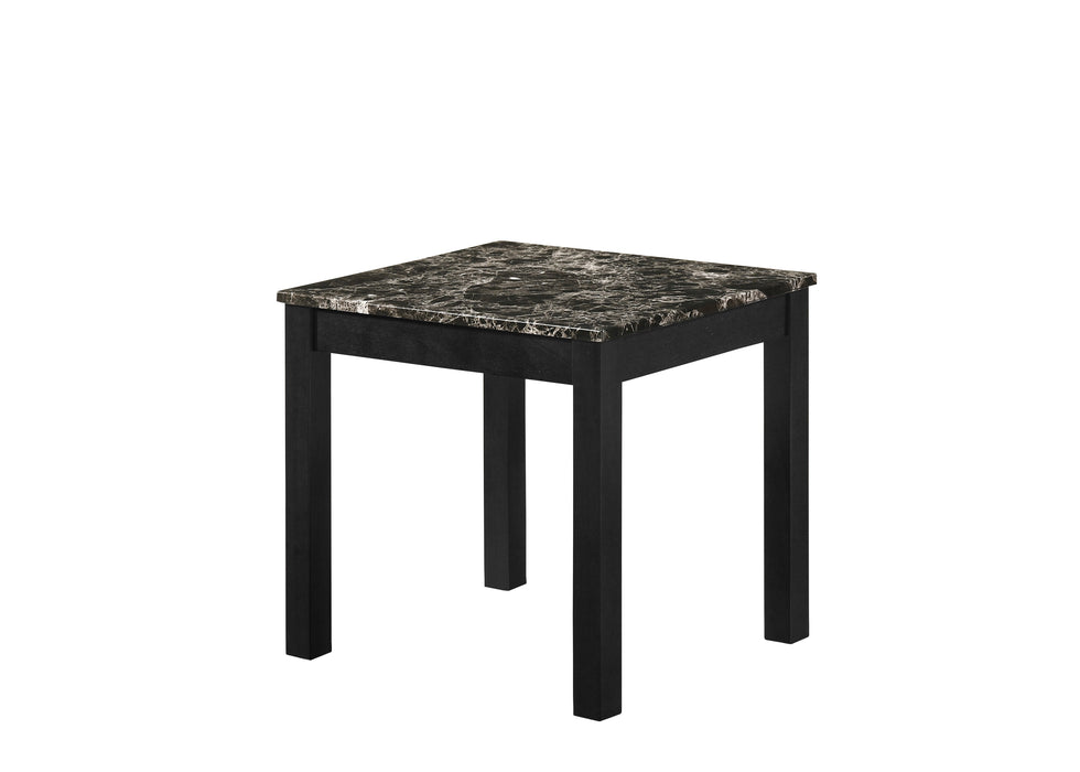 Thurner Marble Black 3-Piece Coffee Table Set