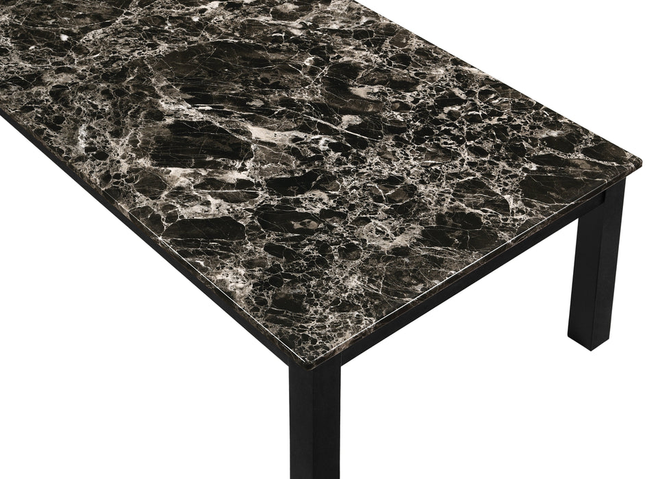 Thurner Marble Black 3-Piece Coffee Table Set