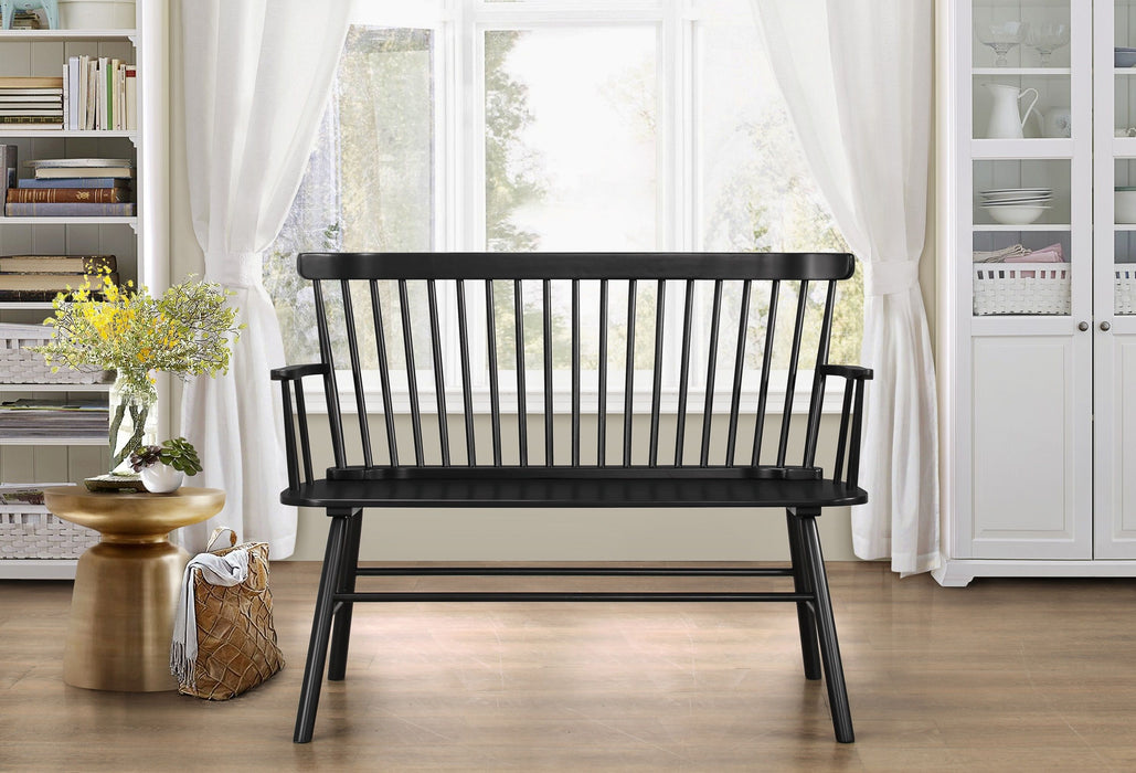 Jerimiah Spindleback Black Bench