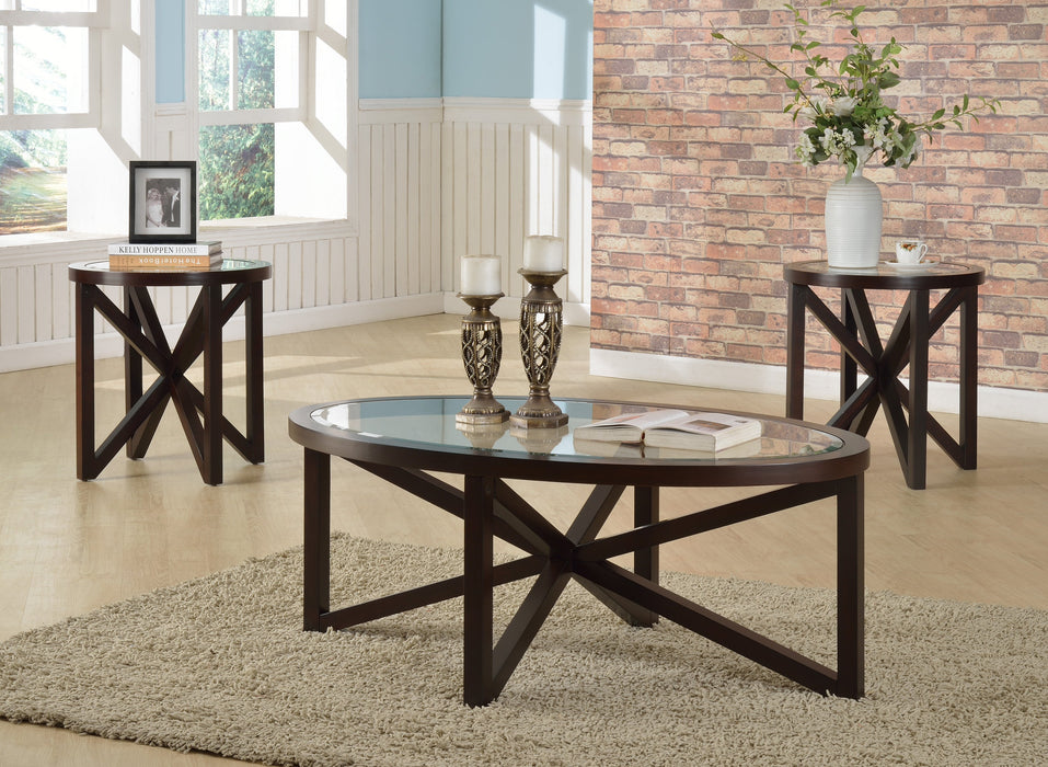 Cole Brown 3-Piece Coffee Table Set