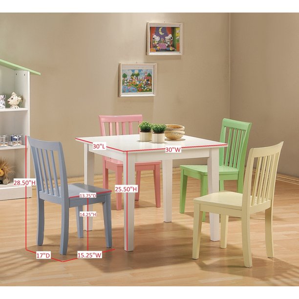 Rory 5-Piece Dining Set Multi Color