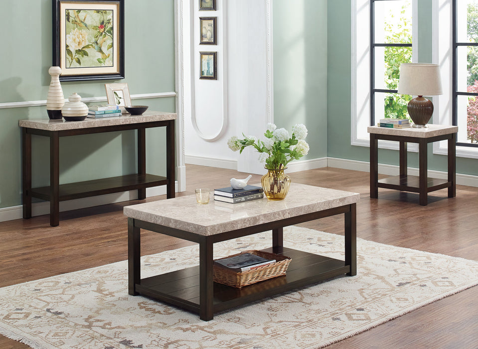 Kelia Marble Top End Table