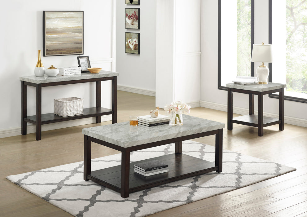 Deacon Black Coffee Table with Casters