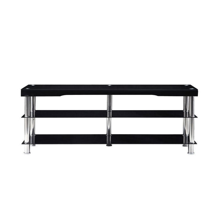 Hakea Black Glass-Top 62” TV Stand