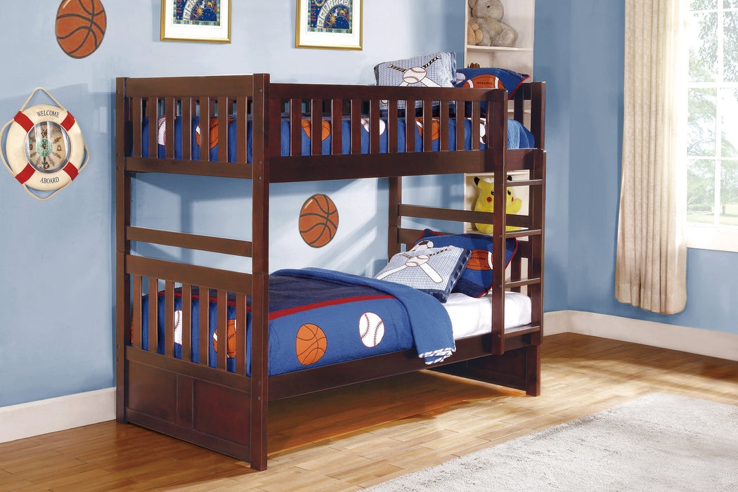 Rowe Dark Cherry Twin/Twin Bunk Bed