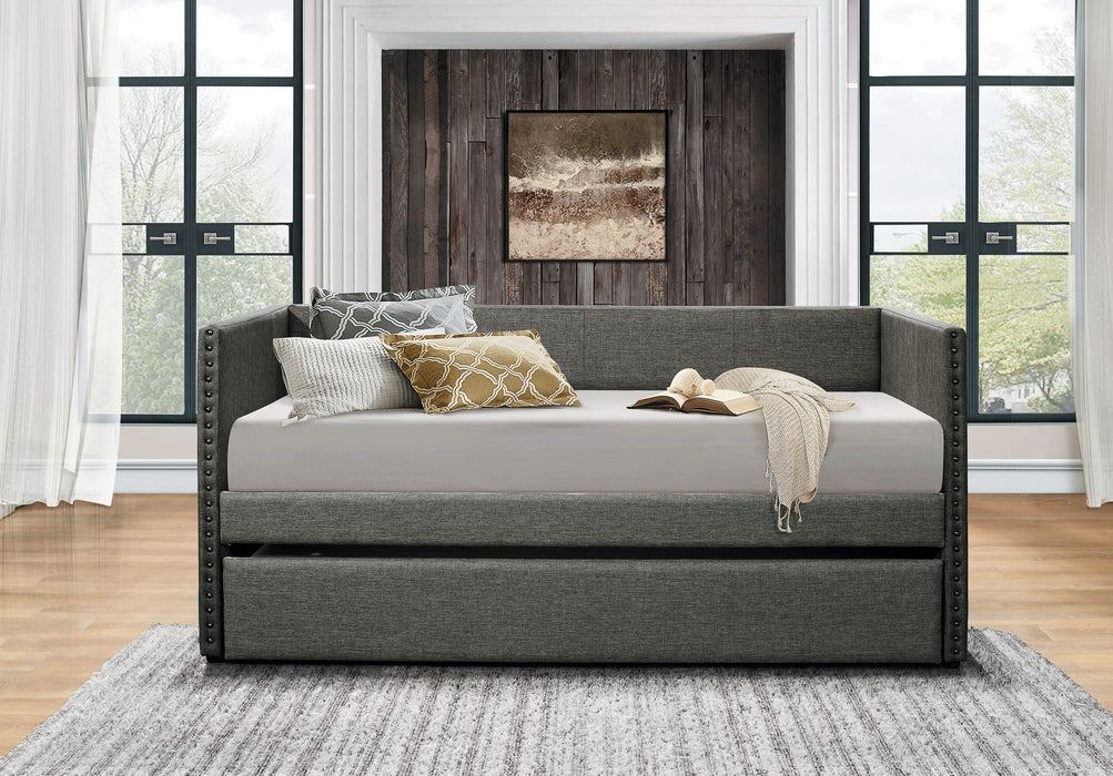 Therese Gray Daybed with Trundle