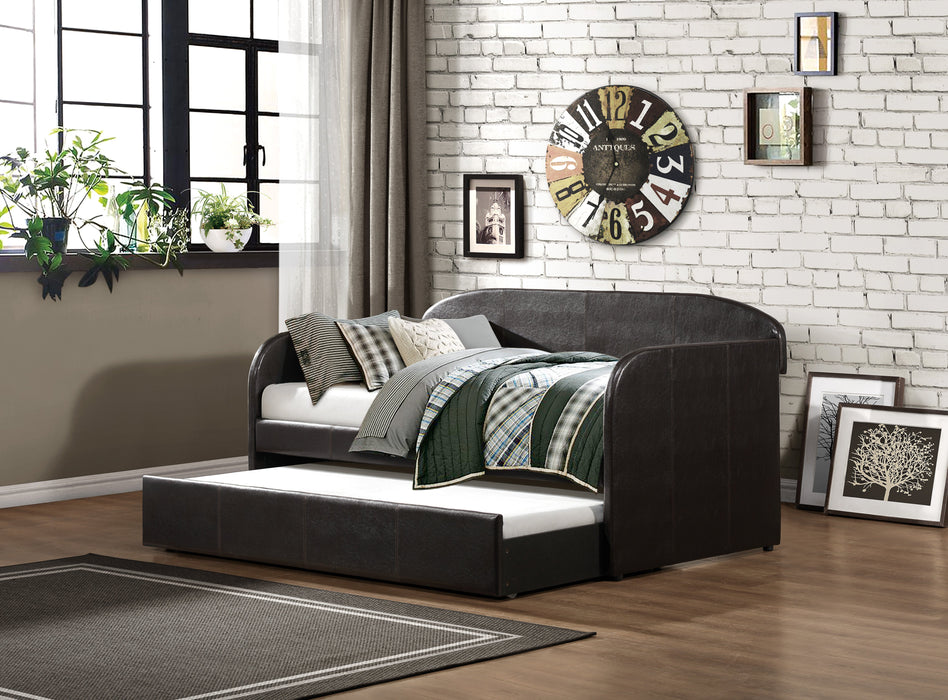 Roland Dark Brown Daybed with Trundle