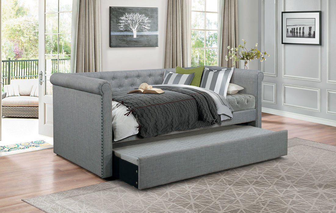 Edmund Gray Twin Daybed with Trundle