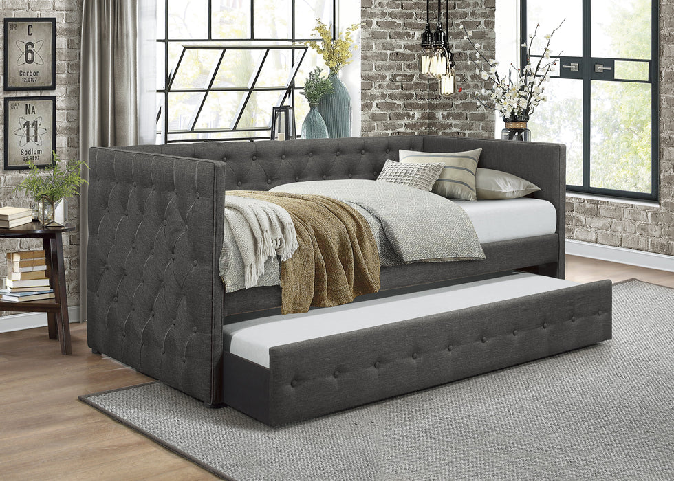 Batavia Dark Gray Daybed with Trundle