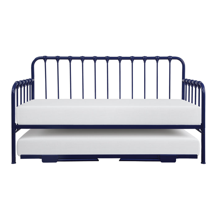 Constance Navy Blue Daybed With Lift-Up Trundle