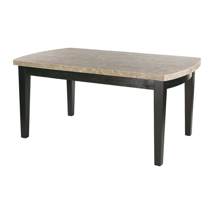 Cristo Espresso Marble-Top Dining Set