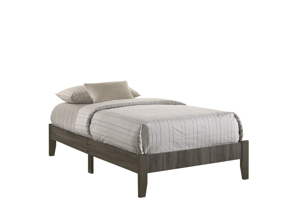 Skyler Gray Twin Platform Bed