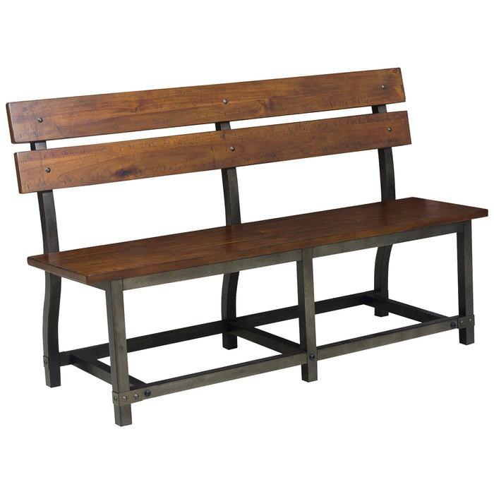 Holverson Rustic Brown Dining Bench