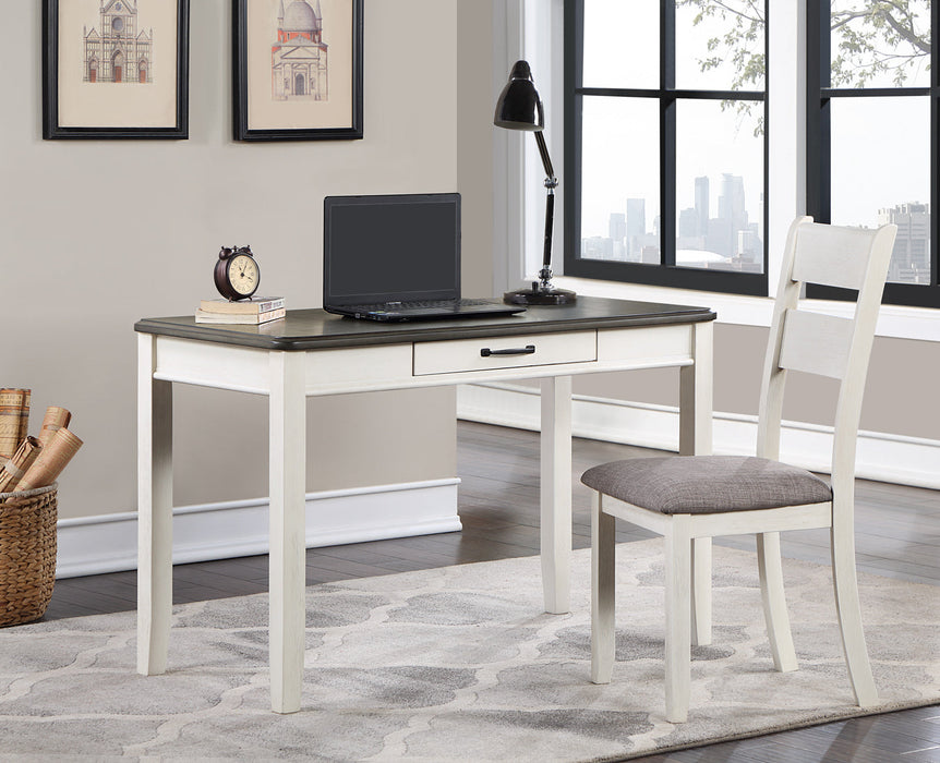 Dakota White Office Desk and Chair Set