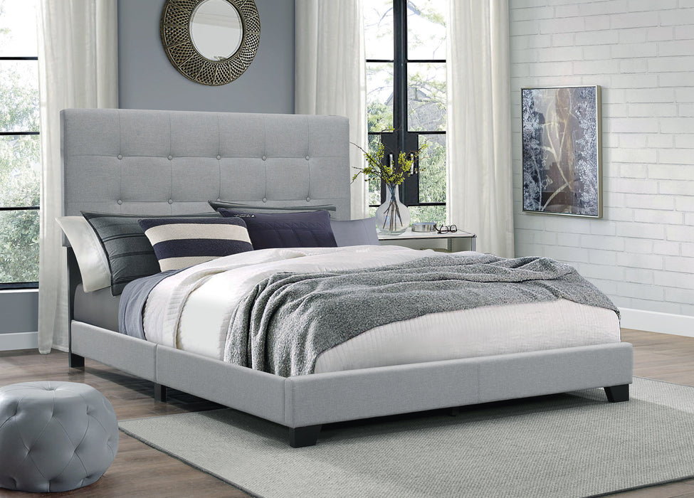 Florence Gray King Upholstered Bed